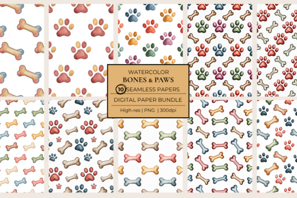 Bones Paws Seamless Papers: A Strategic Design Resource for Pet-Centric Projects
