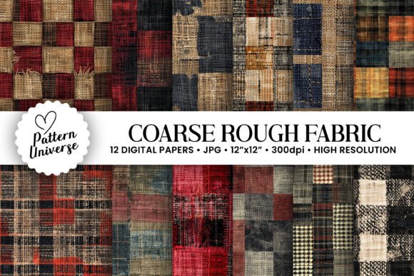 Coarse Rough Fabric Digital Papers: A Creative Solution for Crafting and Design Projects